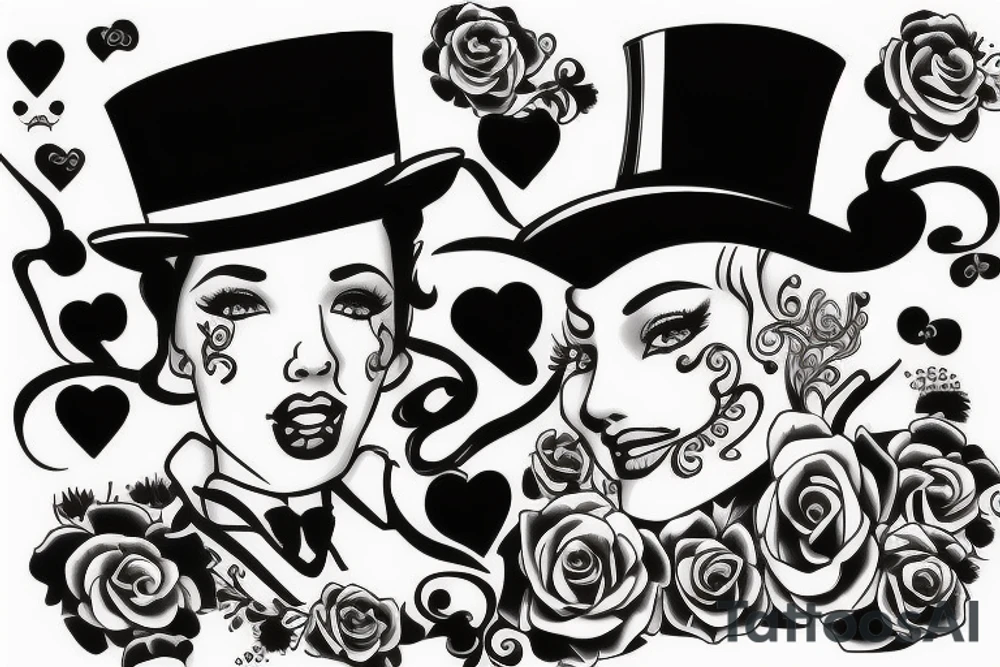 Mom , top hat tattoo idea