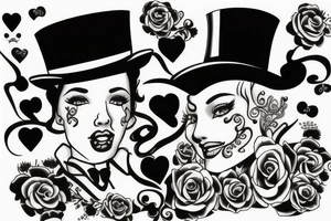 Mom , top hat tattoo idea