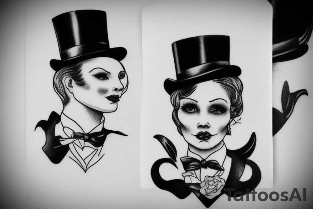 Mom , top hat tattoo idea