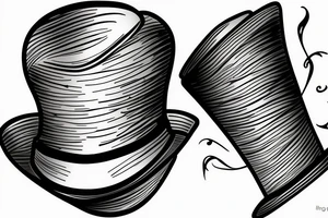 Mom , top hat tattoo idea