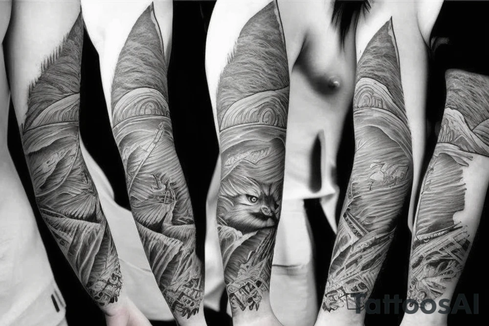Mom , mountain tattoo idea