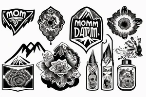 Mom , mountain tattoo idea