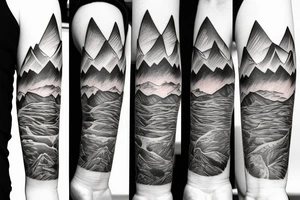 Mom , mountain tattoo idea