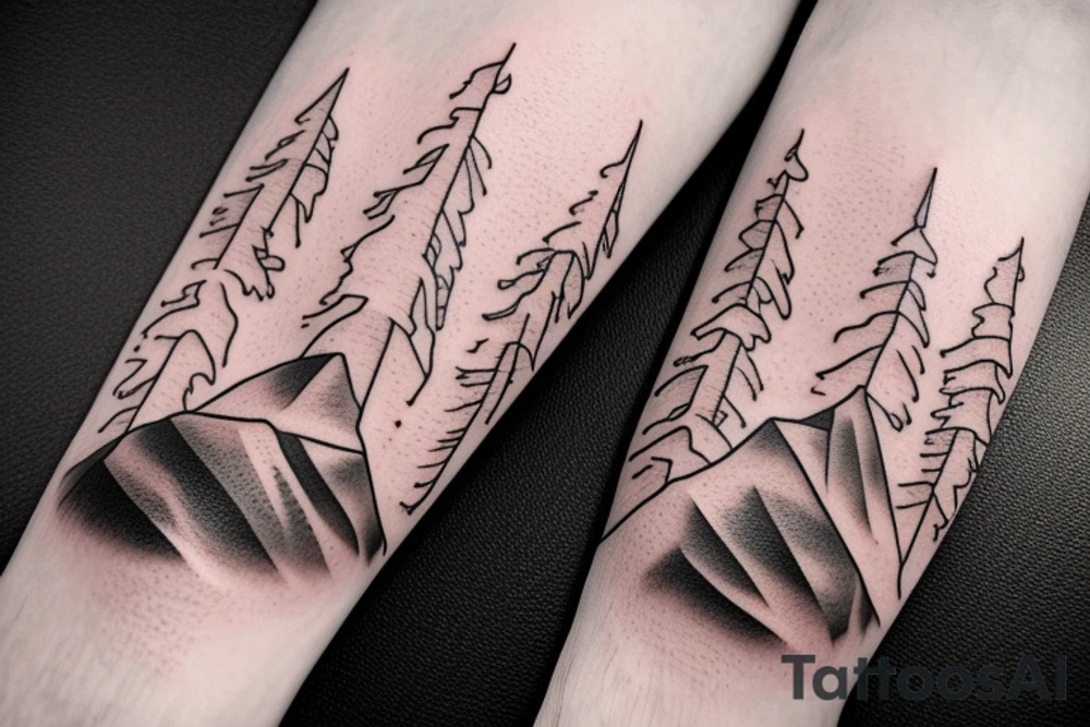 Mom , mountain tattoo idea