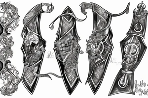combination of 3 words "twins" "knights" "amoroso" tattoo idea