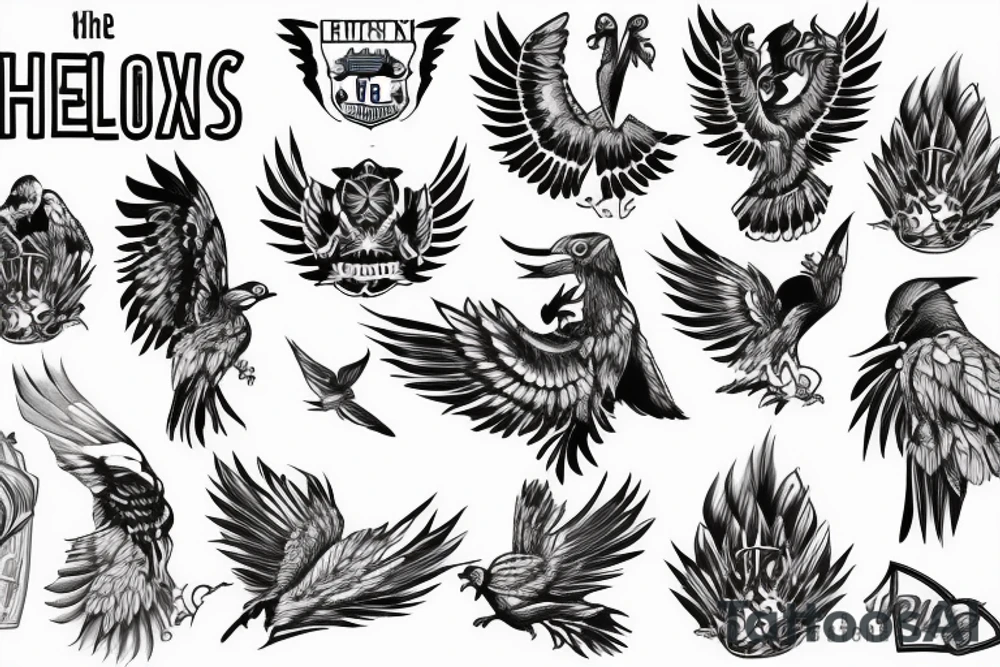 Pheonix with Manchester United tattoo idea