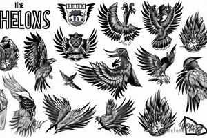 Pheonix with Manchester United tattoo idea