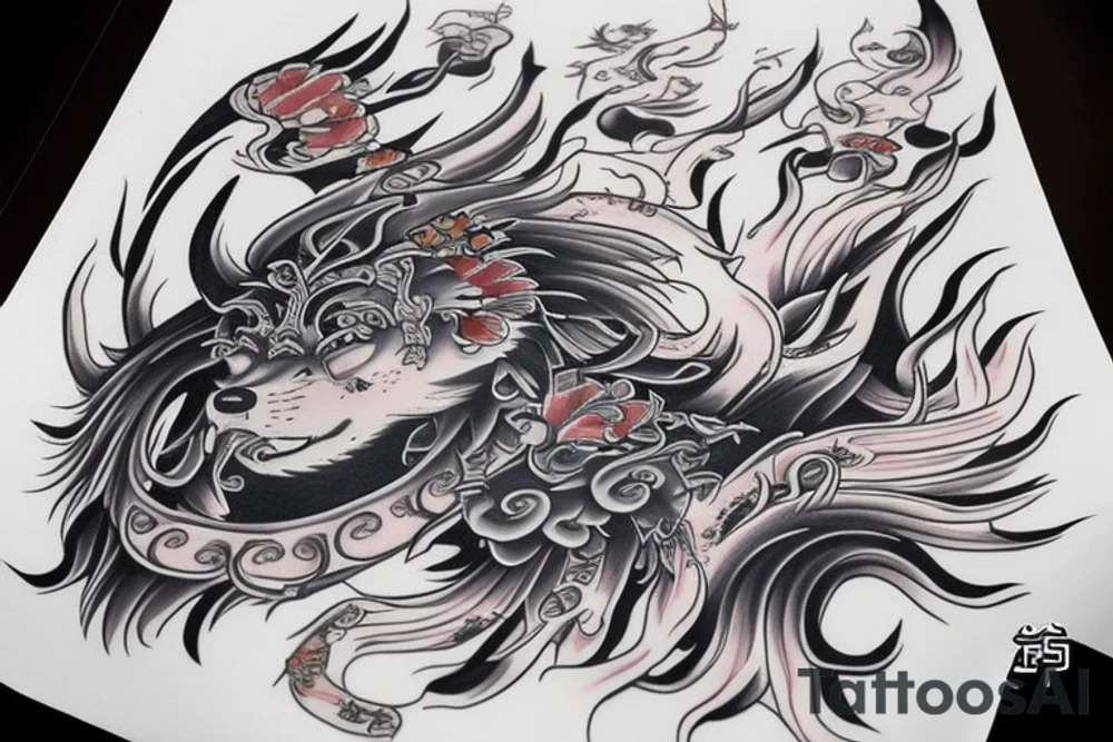 Fu dog tattoo idea