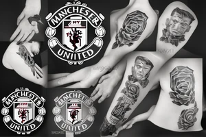 Manchester United and friends tattoo idea