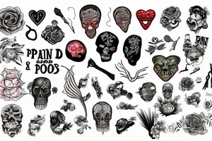 words that say "Pain is good" tattoo idea