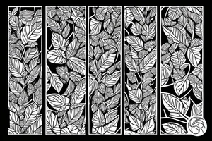 Ivy running the length of the back along the soine to the shoulders, leaves partially dig into the skin. tattoo idea