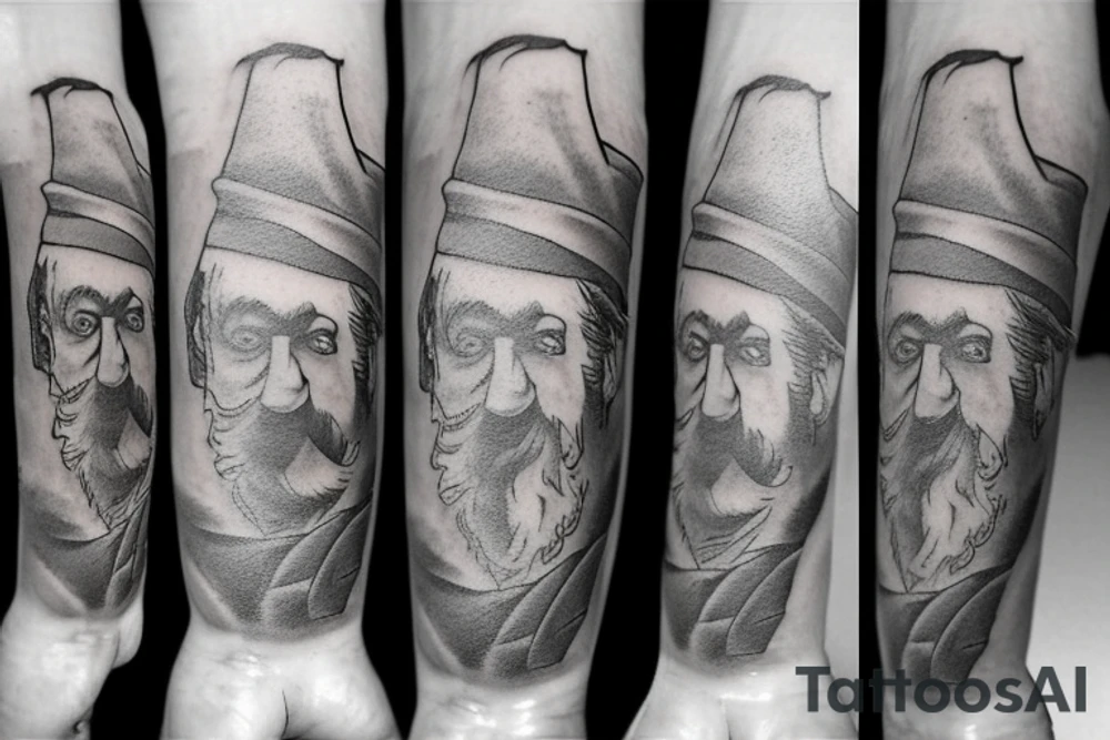 Mine, stone, gnome, shovel tattoo idea