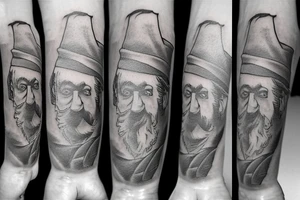 Mine, stone, gnome, shovel tattoo idea