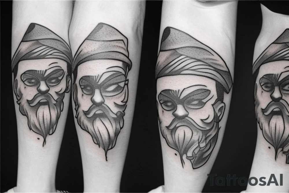 Mine, stone, gnome, shovel tattoo idea