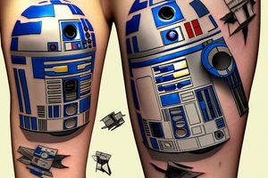 R2- d2 from star wars tattoo idea