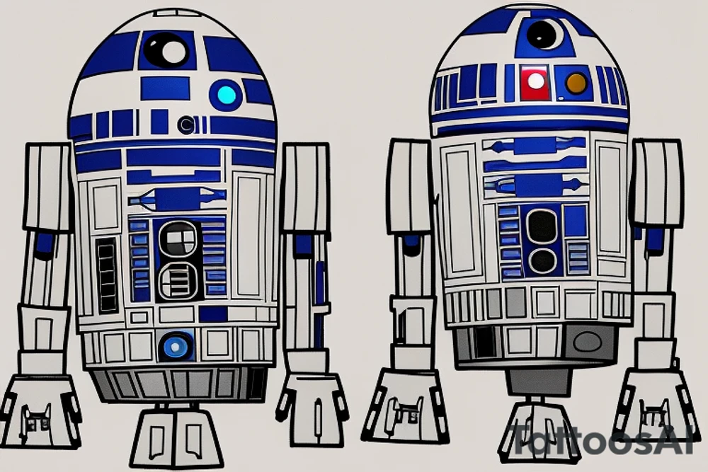 R2- d2 from star wars tattoo idea