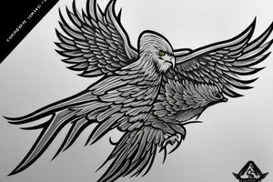 The text 'aquila non capit muscas' with an eagle tattoo idea