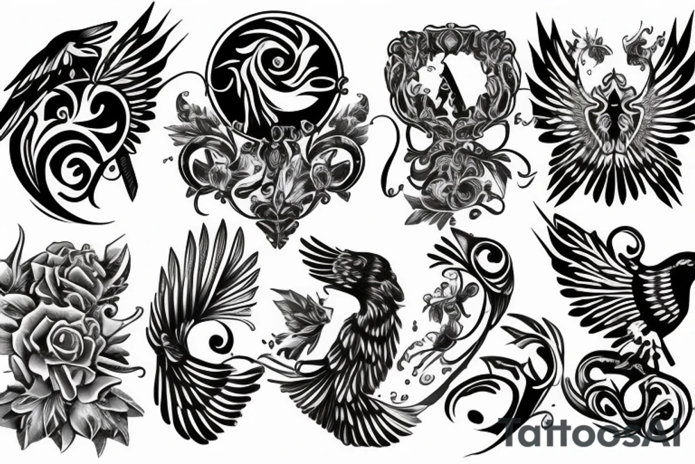 The text 'aquila non capit muscas' tattoo idea