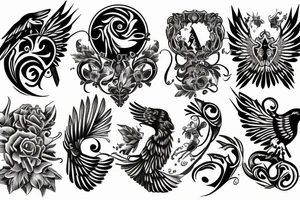 The text 'aquila non capit muscas' tattoo idea