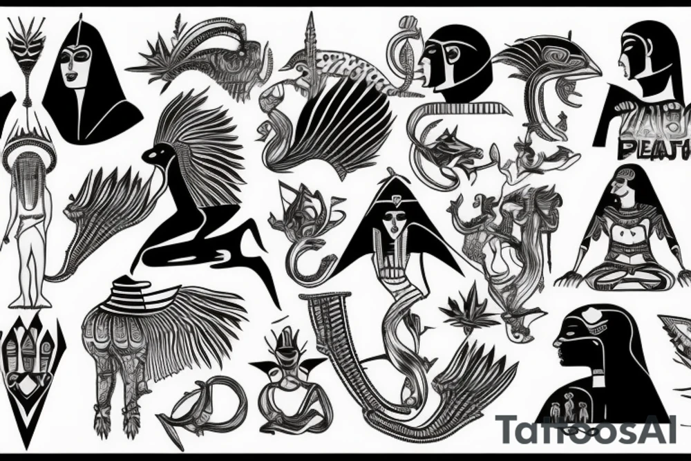 pharaoh tattoo idea