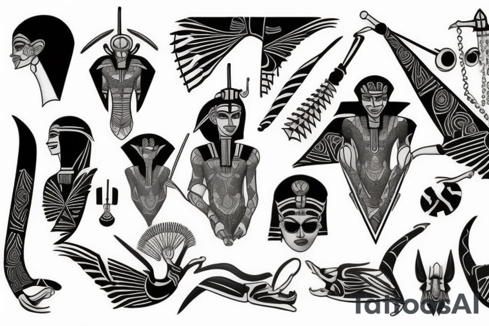 pharaoh tattoo idea