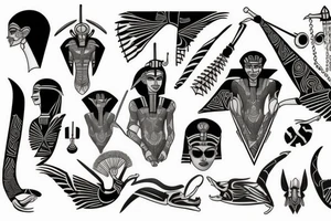 pharaoh tattoo idea