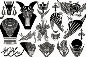 pharaoh tattoo idea