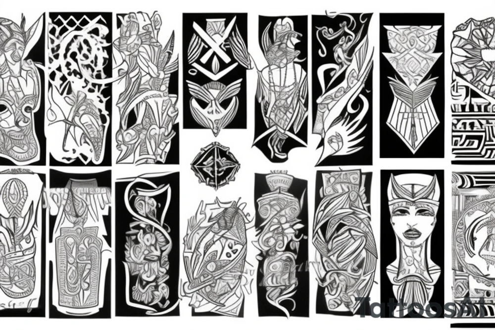 pharaoh tattoo idea