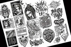 rainy with some quotes tattoo idea