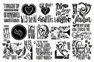 rainy with some quotes tattoo idea