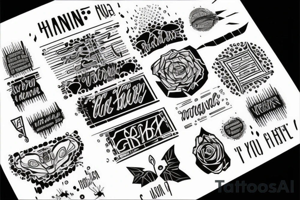 rain with some quotes tattoo idea