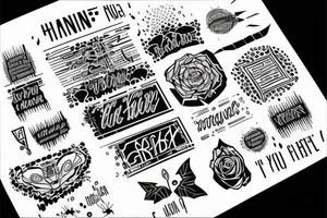 rain with some quotes tattoo idea