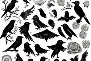 Huginn and Muninn forearm Tattoo Ideas tattoo idea