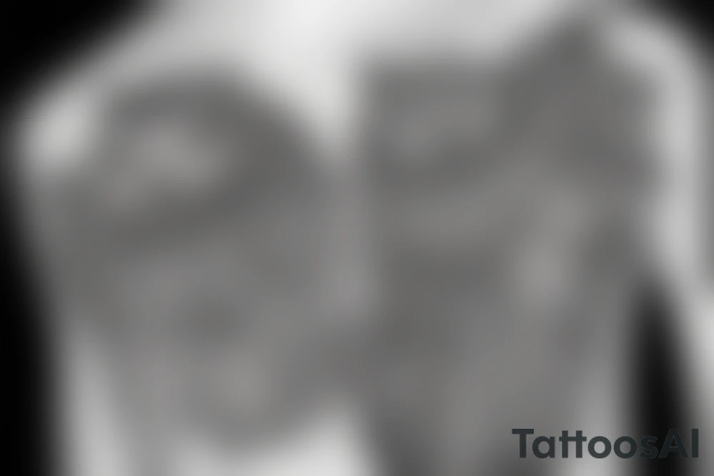 An owl looking straight ahead with complex feather patterns tattoo idea An owl looking straight ahead with complex feather patterns tattoo idea