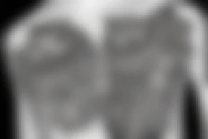 An owl looking straight ahead with complex feather patterns tattoo idea