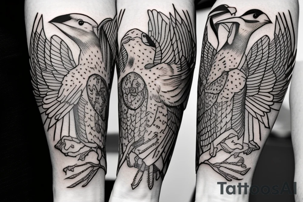 Huginn and Muninn forearm Tattoo Ideas tattoo idea