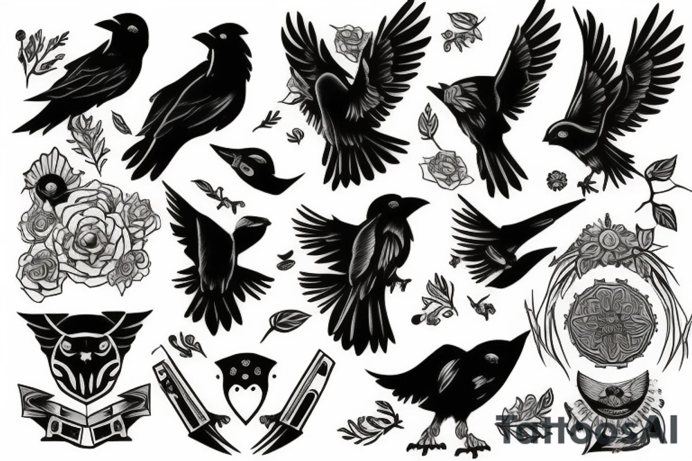 Huginn and Muninn forearm Tattoo Ideas tattoo idea