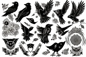 Huginn and Muninn forearm Tattoo Ideas tattoo idea