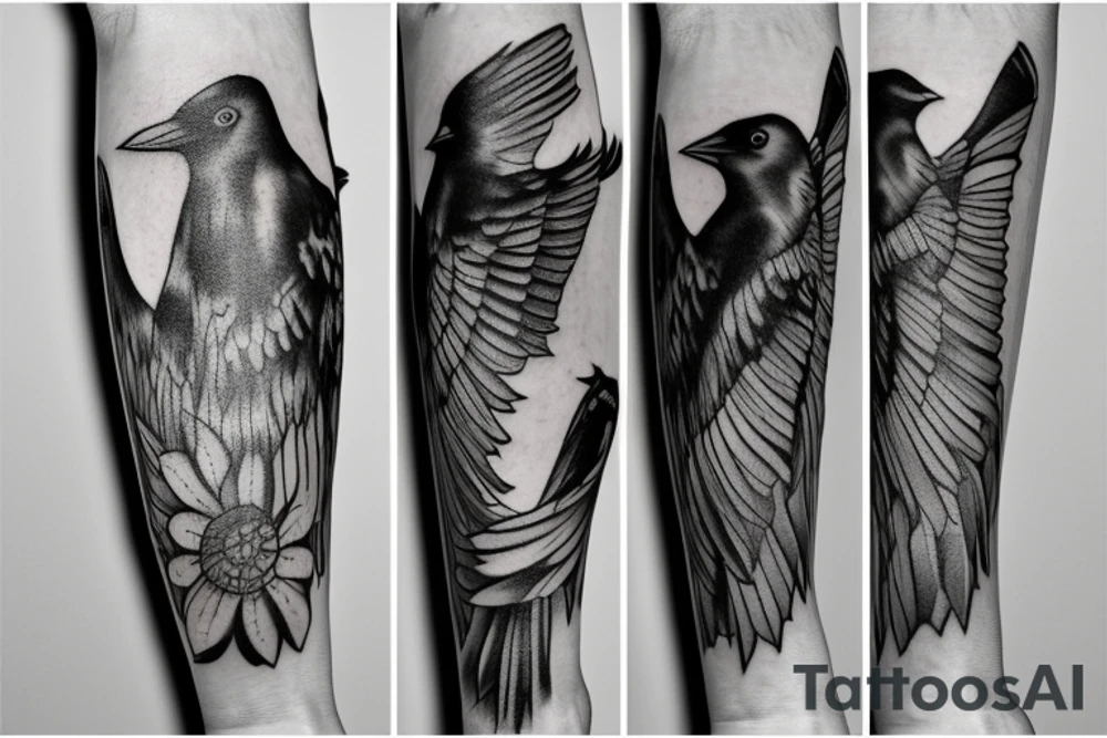 Huginn and Muninn forearm Tattoo Ideas tattoo idea