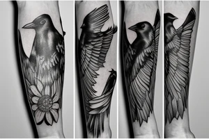 Huginn and Muninn forearm Tattoo Ideas tattoo idea