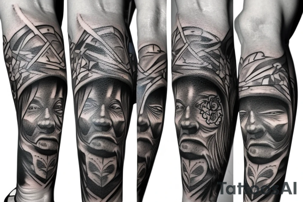animal totem pole tattoo idea