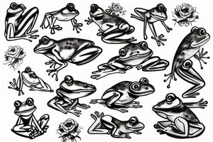 girl frog tattoo idea