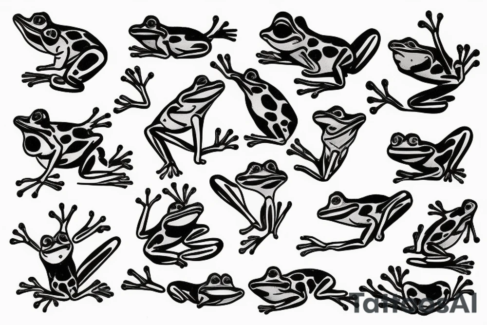 girl frog tattoo idea