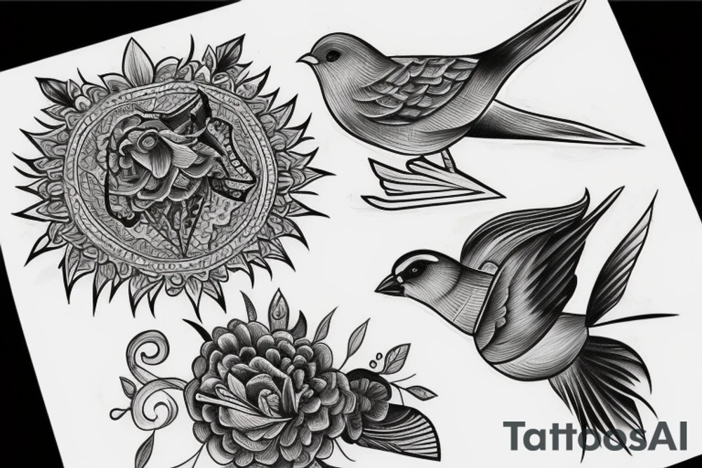 Bird 13 tattoo idea