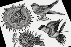 Bird 13 tattoo idea