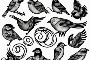 Bird 13 tattoo idea