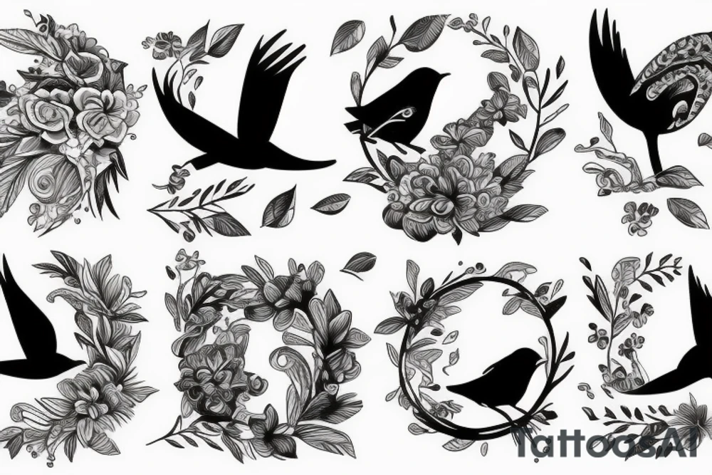 Bird number 13 tattoo idea