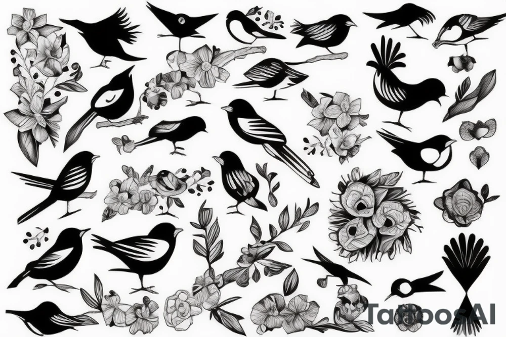 Bird number 13 tattoo idea