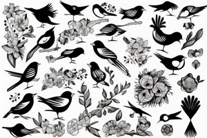 Bird number 13 tattoo idea