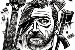 Negan's bat from the walking dead tattoo idea